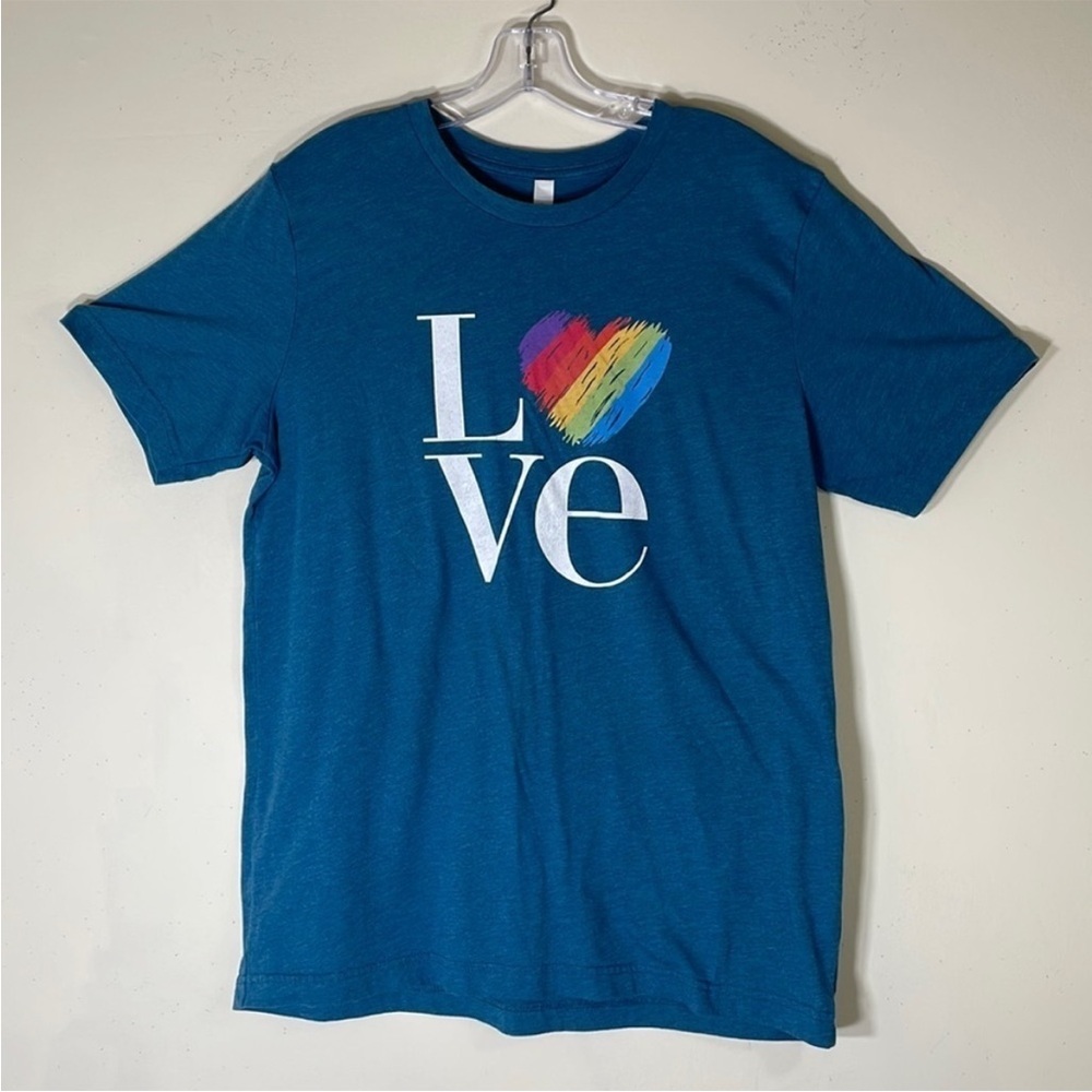 NEW! Bella Canvas “Love” Graphic T Shirt. Men’s Large.
